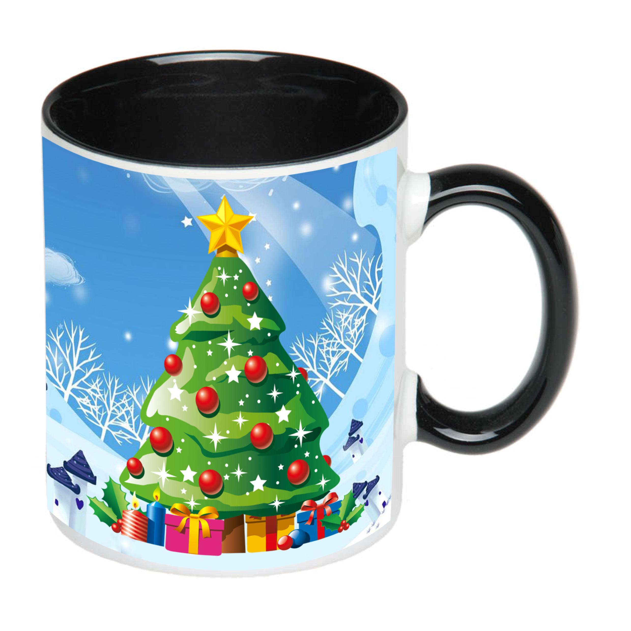 Чашка с принтом "Від святого Миколая" с именем №3 330 мл Черный (16683) - фото 2