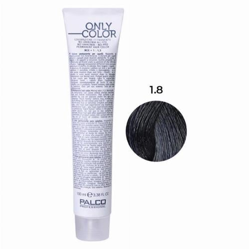 Крем-краска для волос профессиональная безаммиачная PALCO Only Color 100 мл 1.8 черно-синий (2522748222)