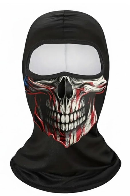 Балаклава зимняя тактическая с принтом Skull Flare (2871637615)