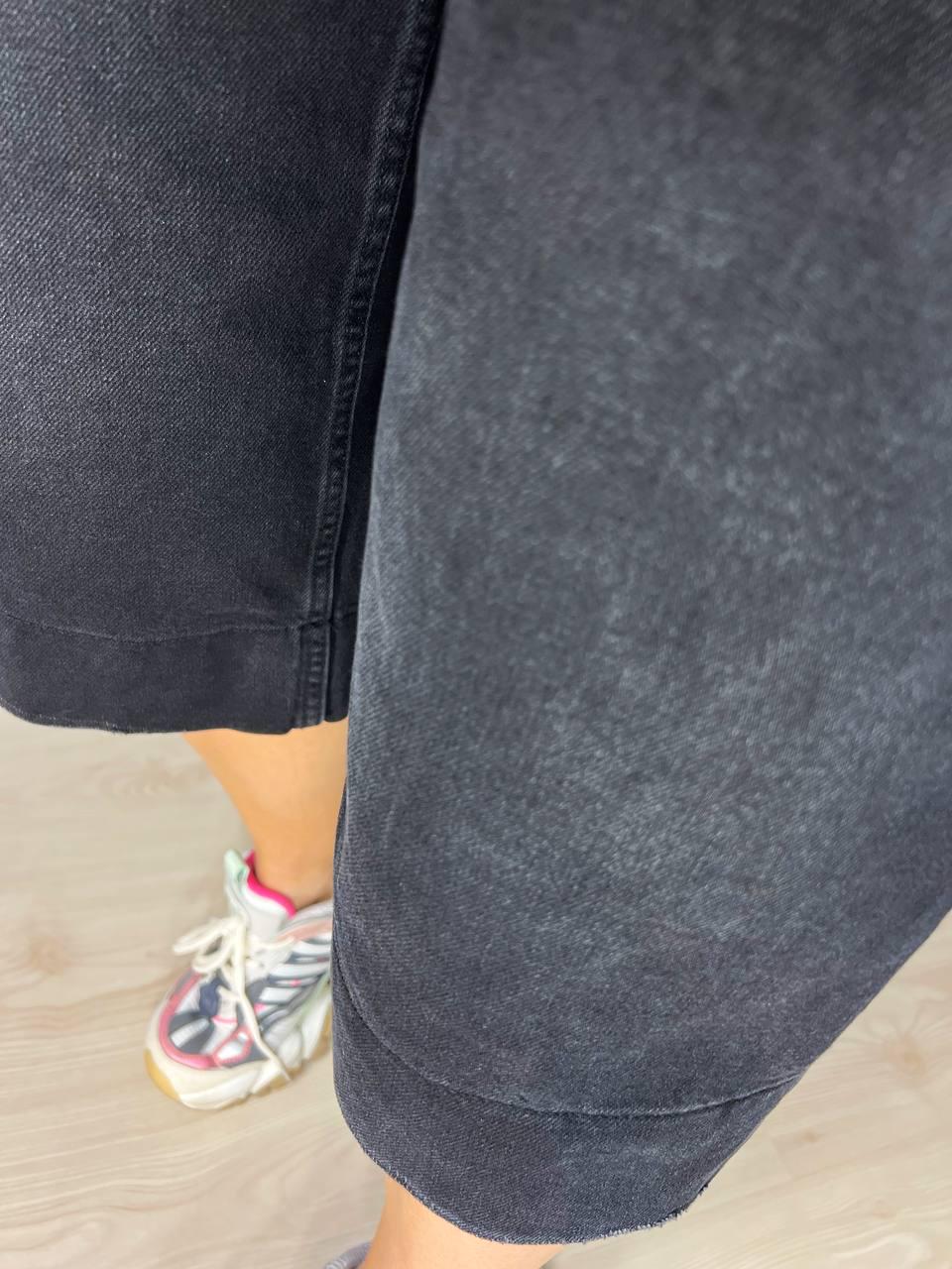 Шорты женские джинсовые Sherocco 400 бермуды длинные с высокой посадкой и манжетом р. 25 Черный (4261) - фото 9