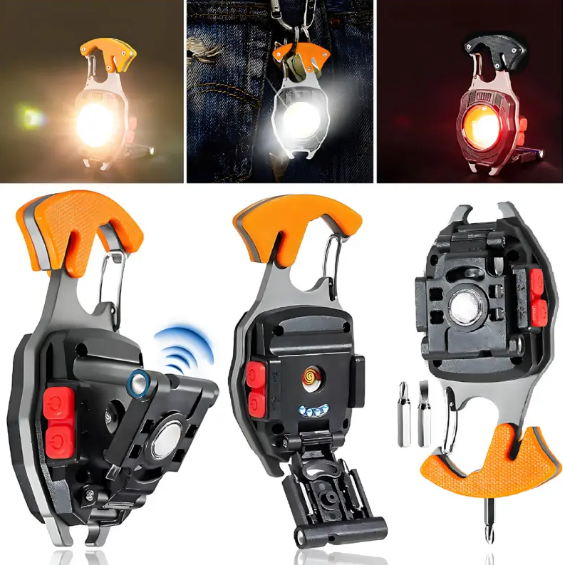 Ліхтар на карабіні з прикурювачем Bailong BL-W5147 запальничка/викрутка/магніт 7 режимів (2552374382) - фото 3