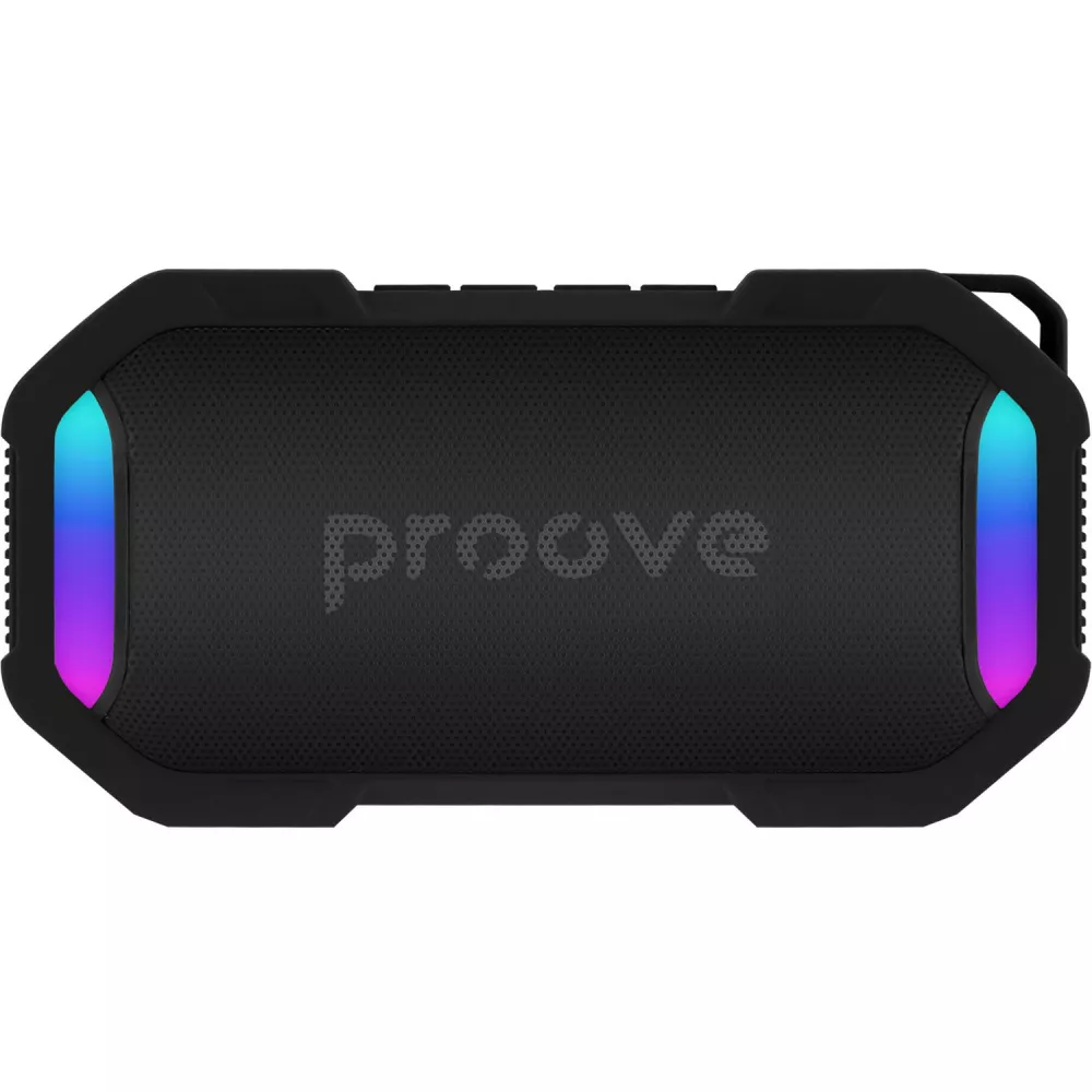 Портативна колонка Proove Black Rock портативна 10W з підсвіткою RGB Чорний (632135)