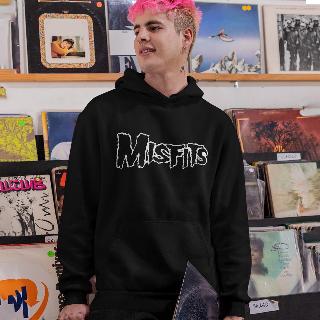 ᐉ Худі унісекс флісовий Misfits Fiend Skull 2XL Чорний (31264142
