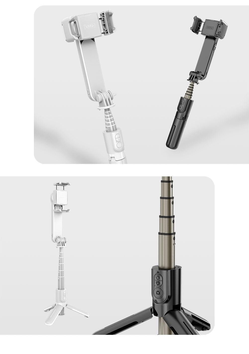 Селфи-монопод со стабилизатором Gimbal Stabilizer Button Bluetooth LED Lamp L09 - фото 4 Селфи-монопод со стабилизатором Gimbal Stabilizer Button Bluetooth LED Lamp L09 - фото 4