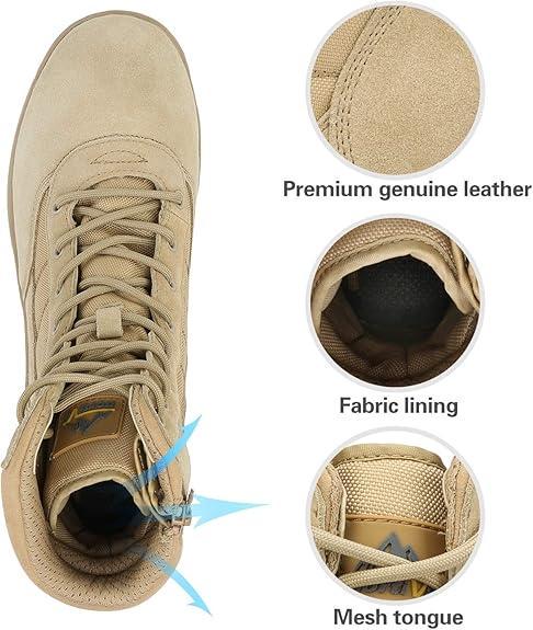 Берці NORTIV 8 з блискавкою р. 44 - фото 4 Берці NORTIV 8 з блискавкою р. 44 - фото 4