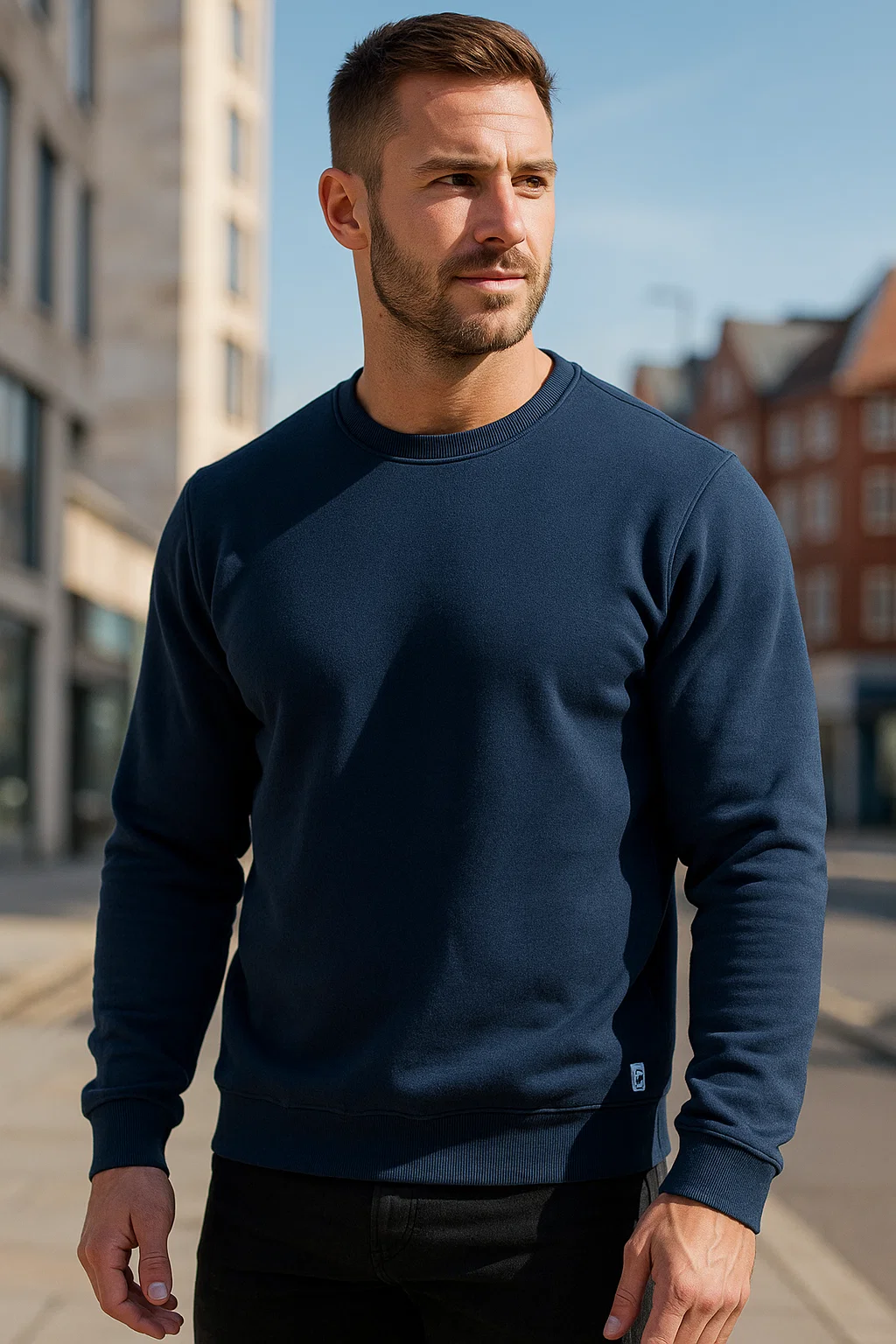 Світшот чоловічий утеплений Lonsdale XL Синій (LS0030M115) - фото 8 Світшот чоловічий утеплений Lonsdale XL Синій (LS0030M115) - фото 8