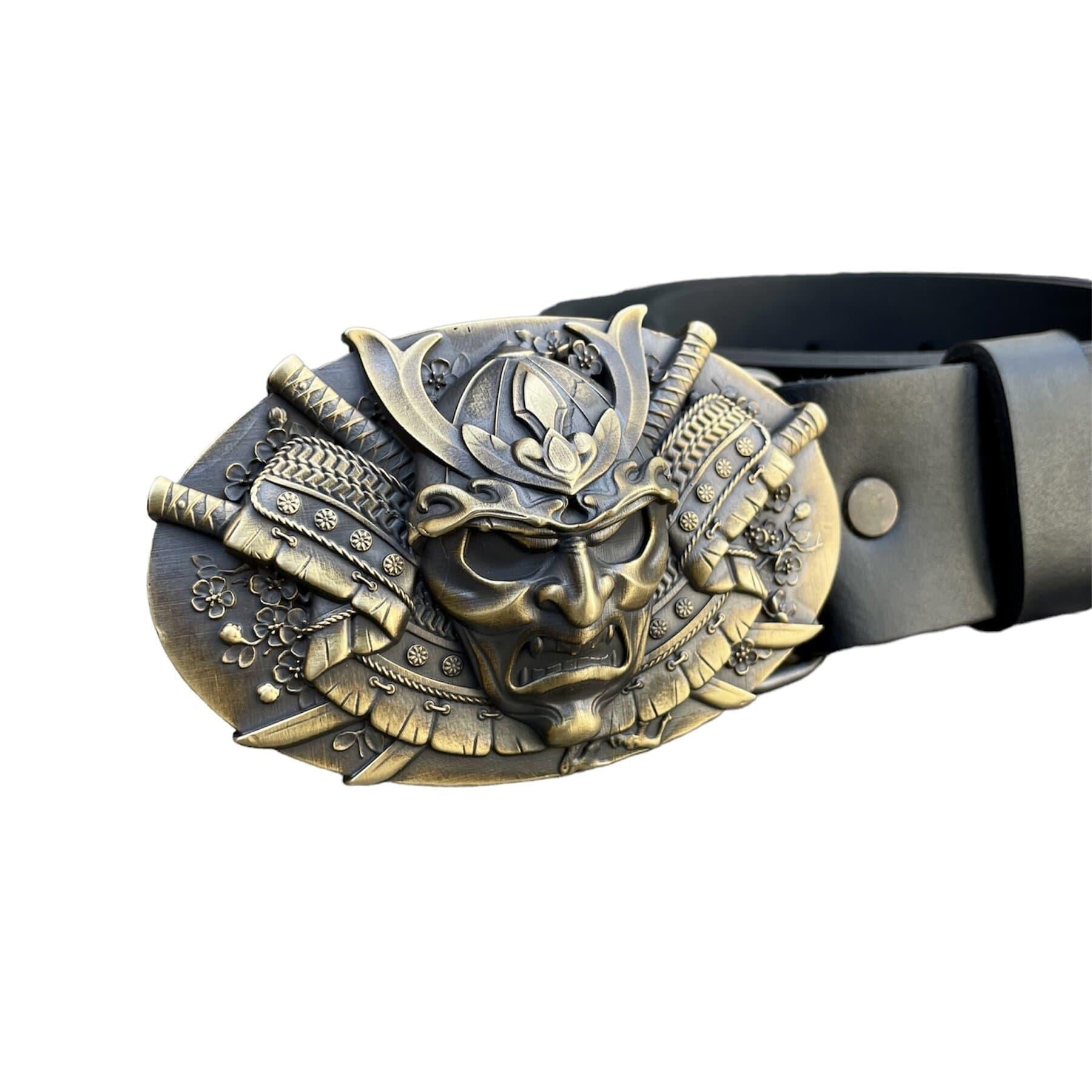 Пряжка на мужской ремень Gorillas Accessories Самурай Латунь