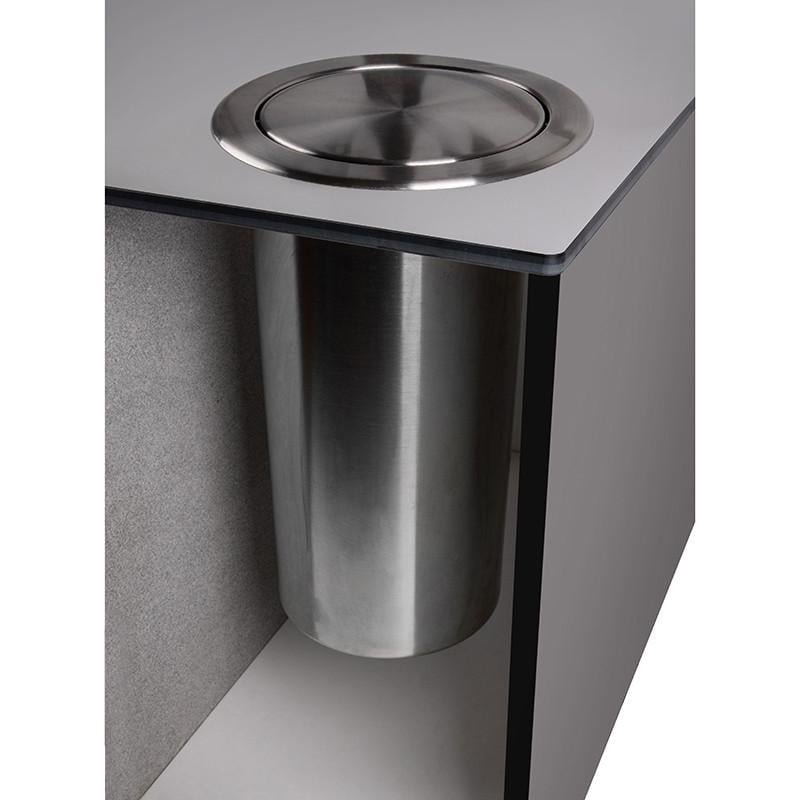 Система під відро для сміття в стільницю Ferro Fiori нержавіюча сталь d 238 мм Алюміній (169888) - фото 5 Система під відро для сміття в стільницю Ferro Fiori нержавіюча сталь d 238 мм Алюміній (169888) - фото 5