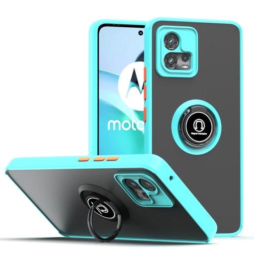 Защитный чехол MatteLuxe Motorola G72 (с кольцом) Light Blue (34072-0B)