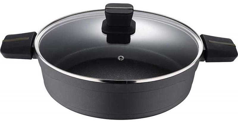 Сотейник Bergner San Ignacio Bistro с антипригарным покрытием 4,3 л 28x8 см Черный (SG-6378)