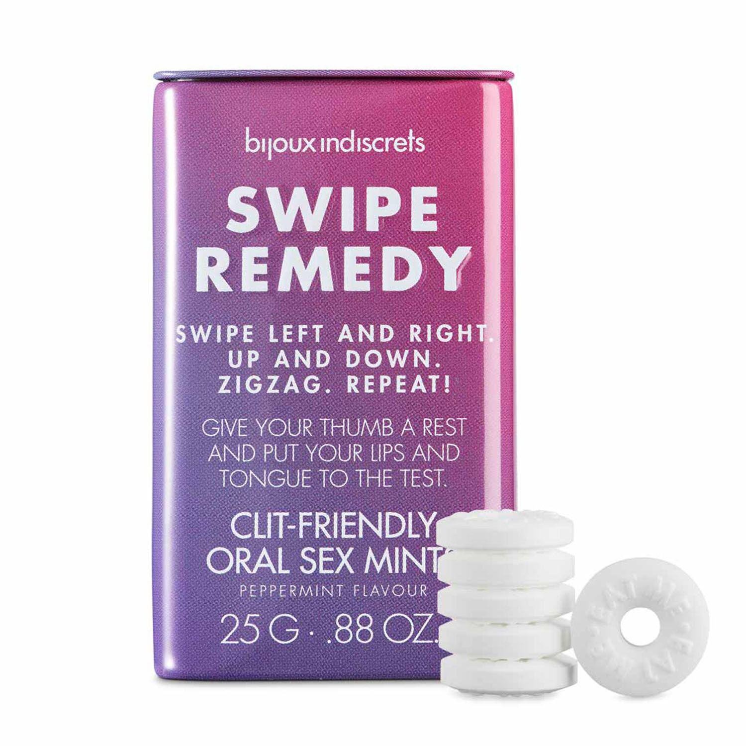 Мятные конфеты Bijoux Indiscrets SWIPE REMEDY clitherapy oral sex mints - фото 1