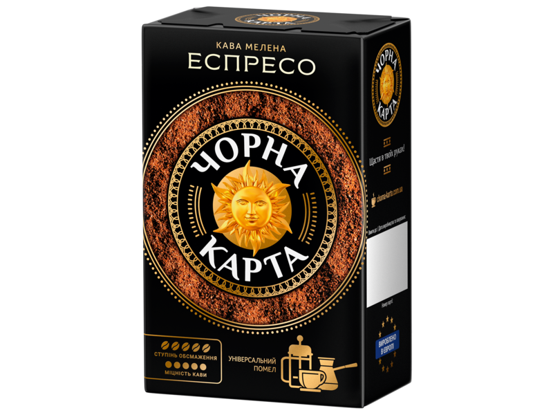Кофе молотый Черная Карта Еспрессо 450 г (ck.52356)