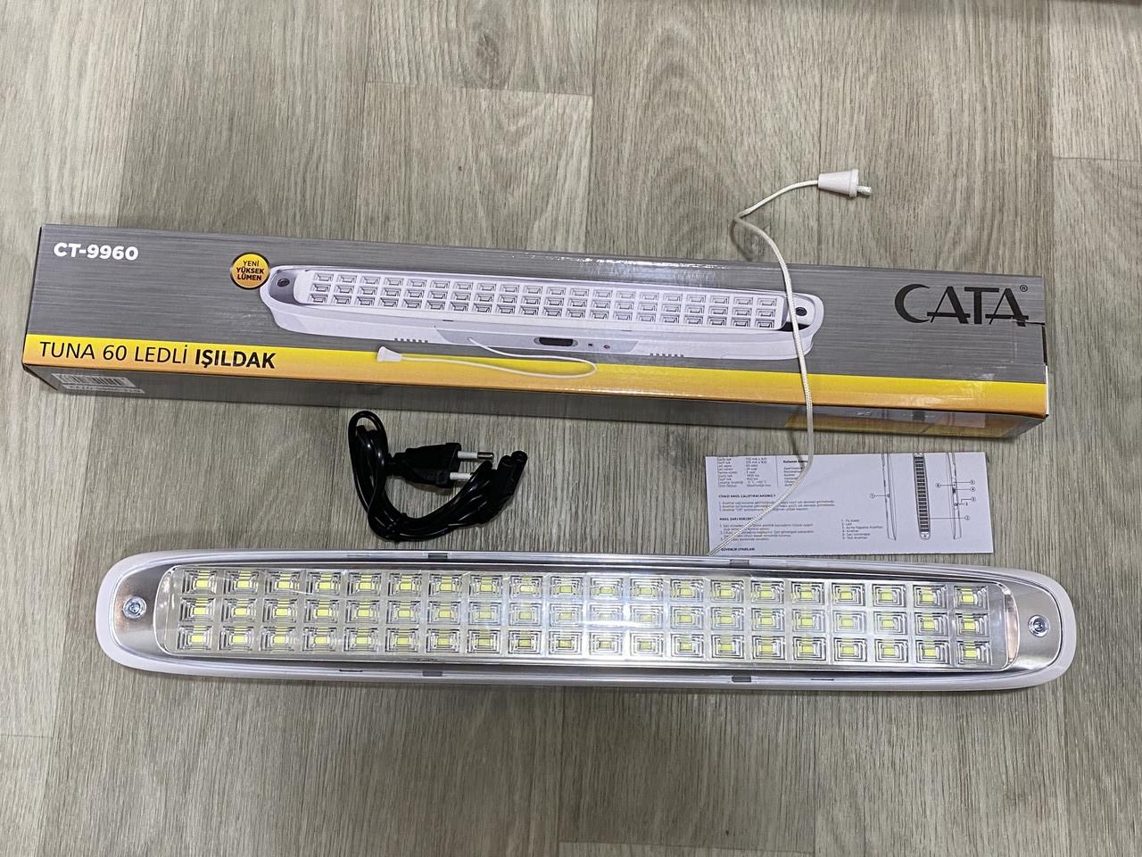 Фонарь аккумуляторный аварийного освещения CATA CT-9960 60 LED (1729438416)