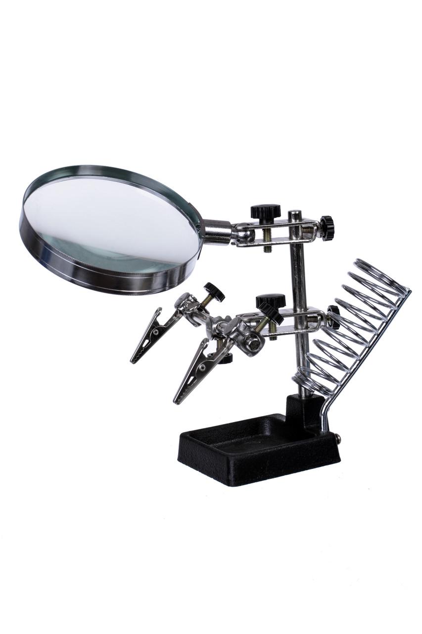 Держатель с лупой Magnifier 16129 90 мм 3x