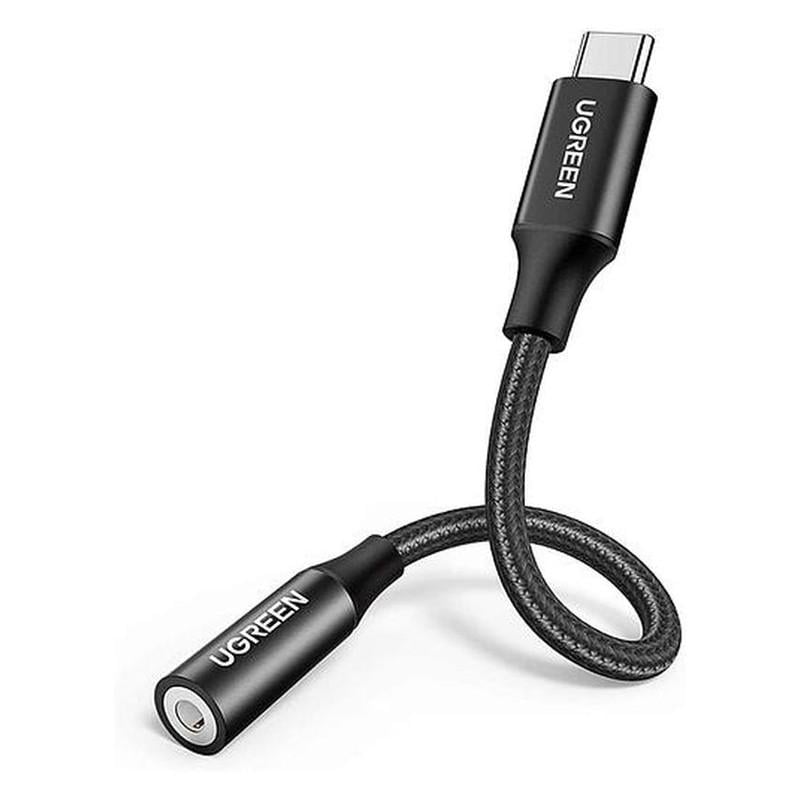 Перехідник Ugreen AV142 USB Type C на 3,5 мм Чорний