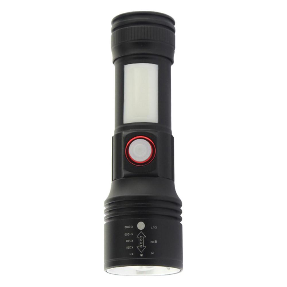 Фонарь ручной Quantum Adept 10W LED zoom/COB с USB (QM-FL1031) - фото 4