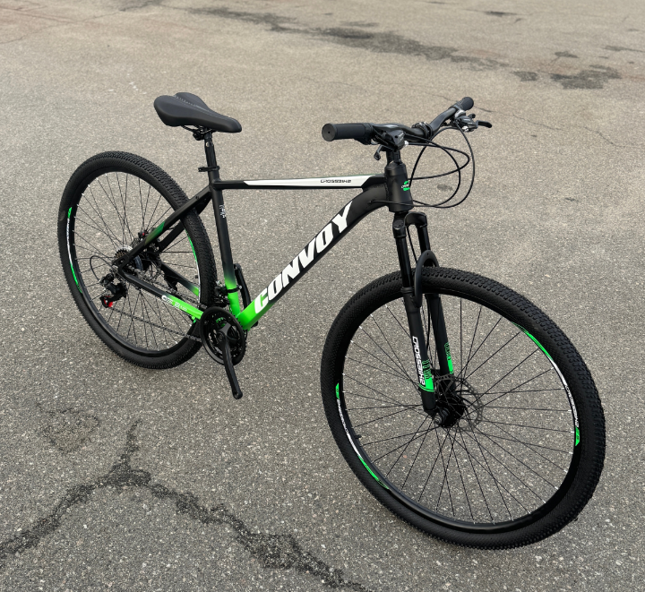 Велосипед CrossBike 29" Convoy 2025 Рама 19" Black/Green