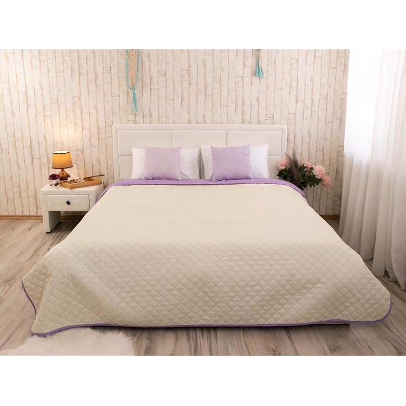 Покрывало двустороннее Руно Севилья 220x240 см Фиолетовый/Молочный (21219) - фото 2