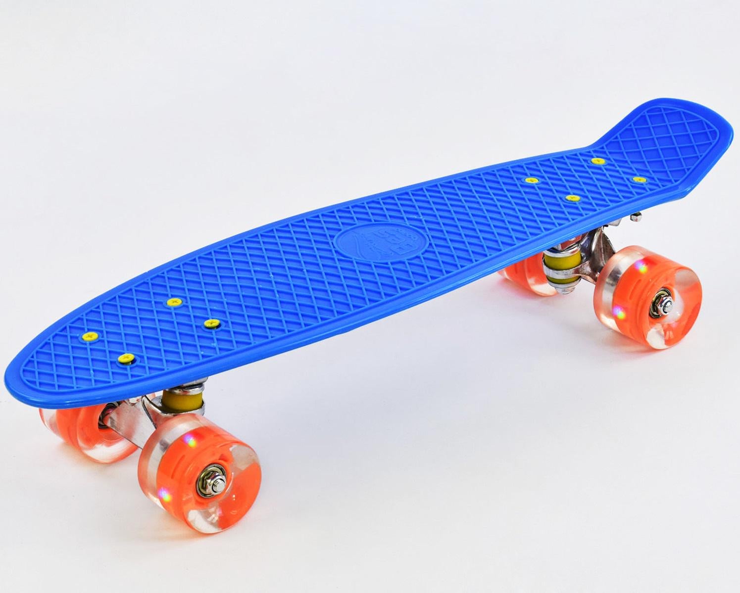 Пенниборд Best Board с PU колесами с подсветкой Dark Blue (74186)