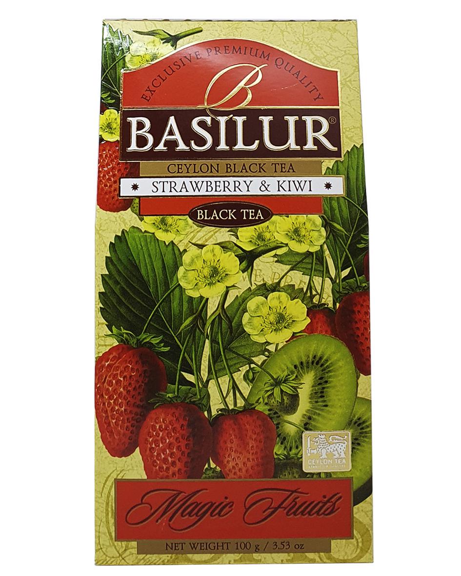 Чай чорний Basilur Магічні Фрукти Полуниця та Ківі 100 г (55188) - фото 2
