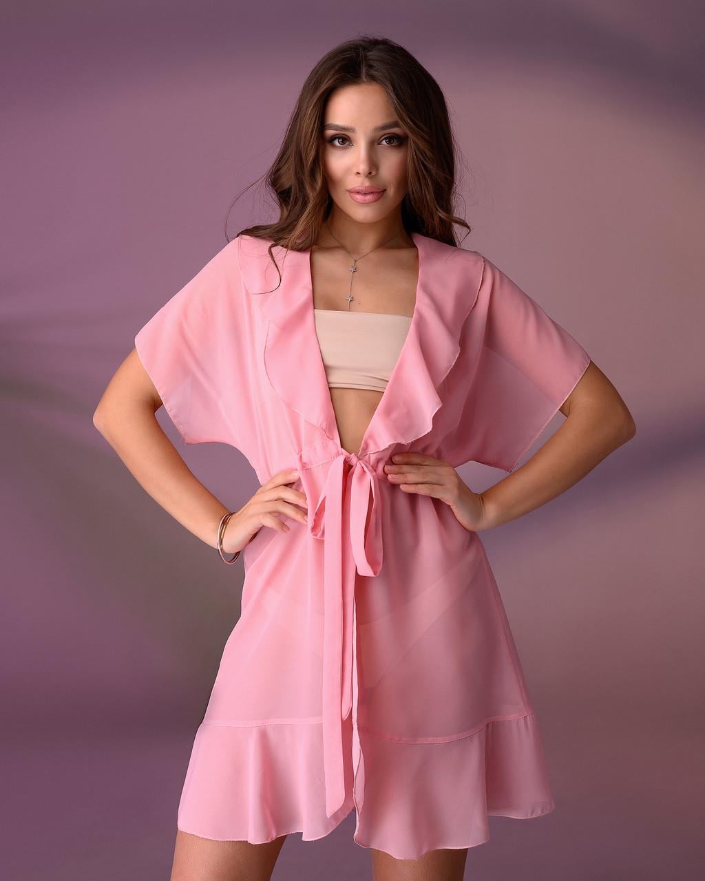 Туника пляжная 206 р. р. 42-44 Нежно-розовый (33386505)