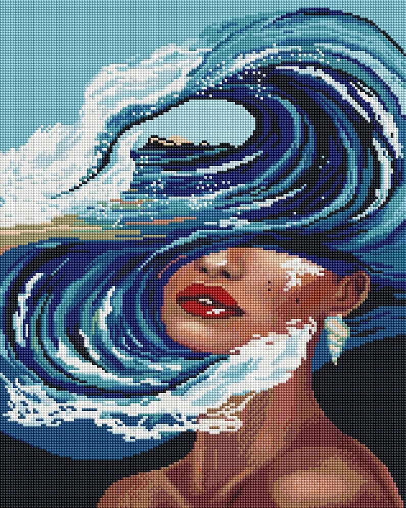 Алмазная мозаика Brushme Женщина стихий 40x50 см (GF4812)