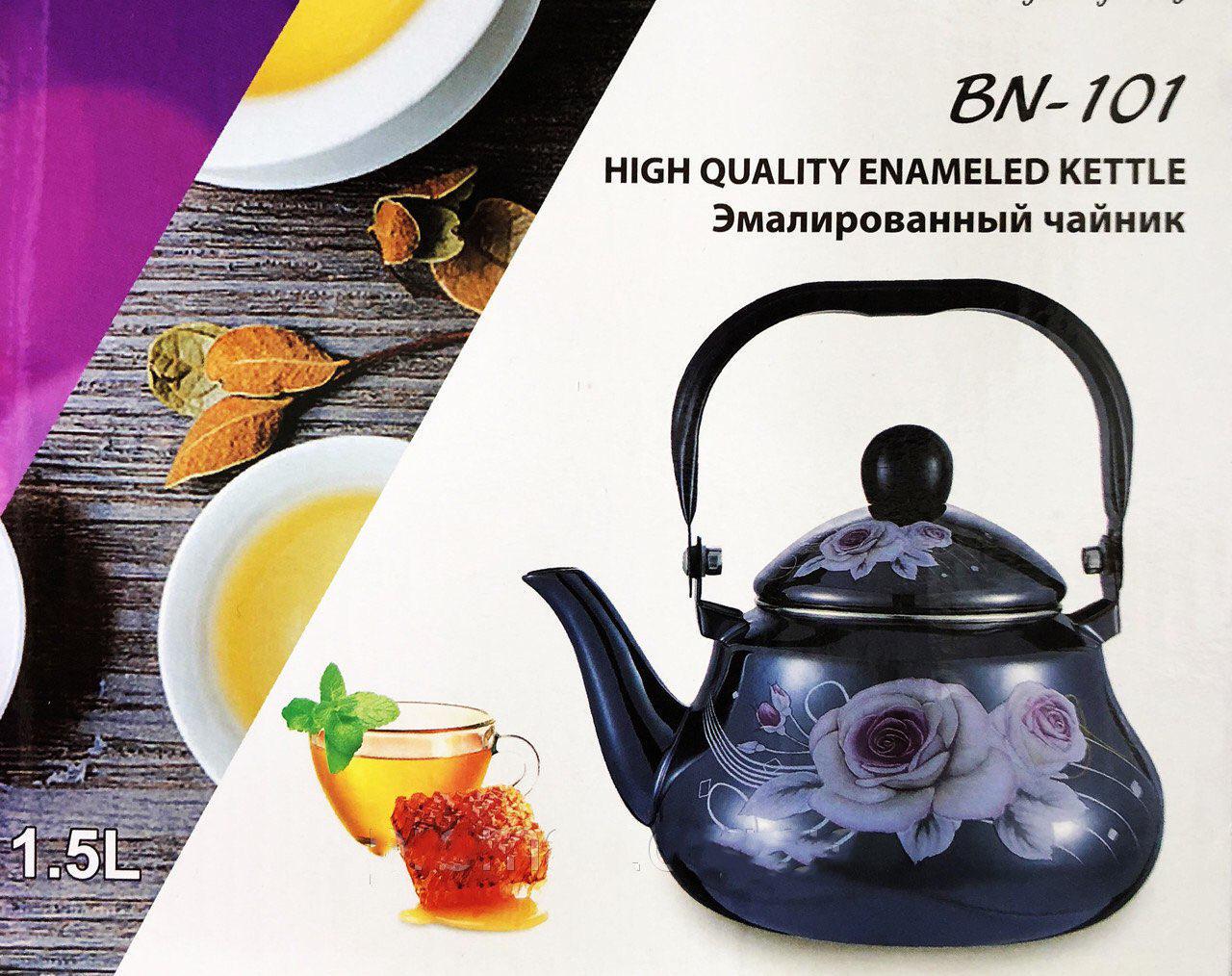 Чайник емальований Benson BN-101 1,5 л - фото 2