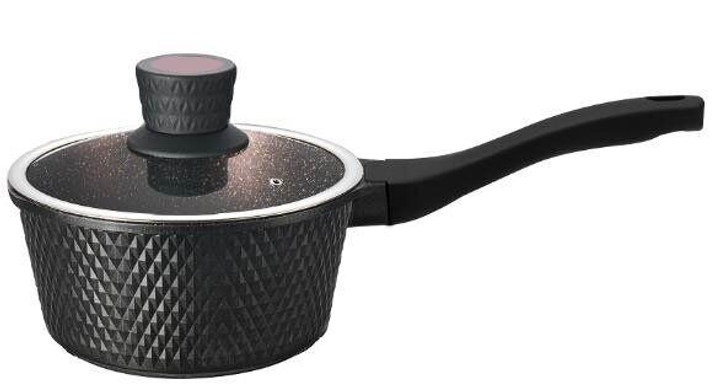 Ковш со стеклянной крышкой Edenberg EB-16991 16 см 1,3 л (9-12-EB-16991)