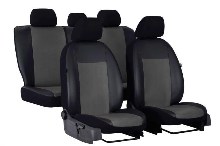 Авточехлы на сиденье CHERY Amulet 2003-2014 Pok-ter Premium Unico с серой вставкой алькантара (r415588)