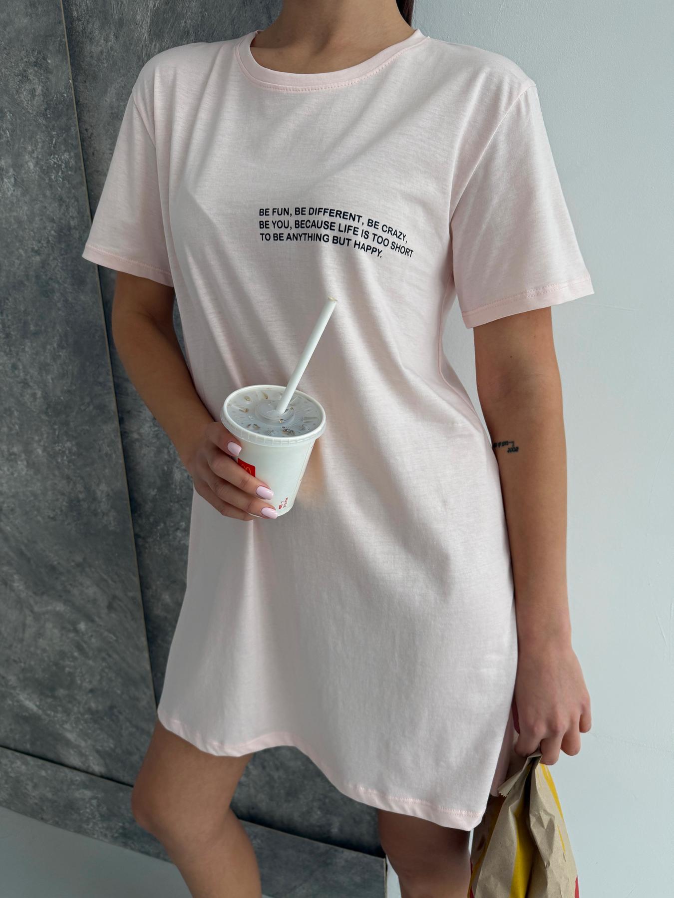 Туника-футболка Be Happy XL Нежно-розовый (ST1) - фото 6