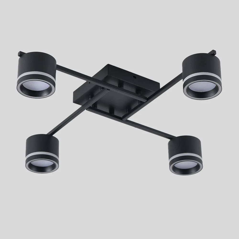 Люстра ESLLSE GELA 4R 600x600x120 мм на 4 лампы GX53 Черный (10517) - фото 7 Люстра ESLLSE GELA 4R 600x600x120 мм на 4 лампы GX53 Черный (10517) - фото 7