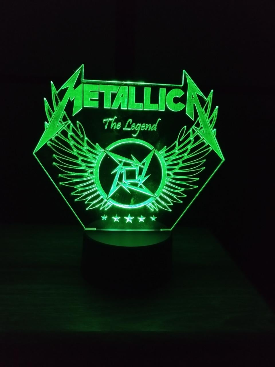 3D-ночник Metallica несколько подсветок/на батарейке (2085651250)