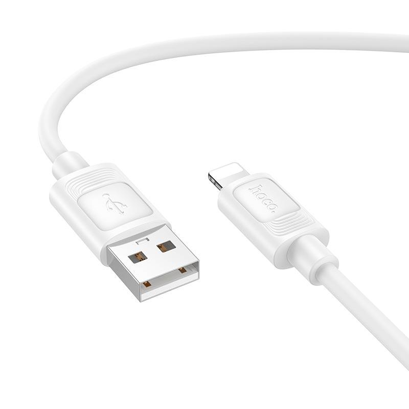 Кабель для заряджання HOCO X122 Benefit USB-A x Lightning 1 метр White (19407)
