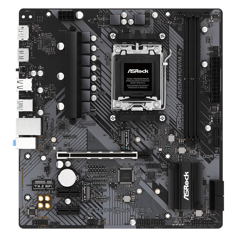 Материнська плата ASRock A620M-HDV/M.2+ (13103554)