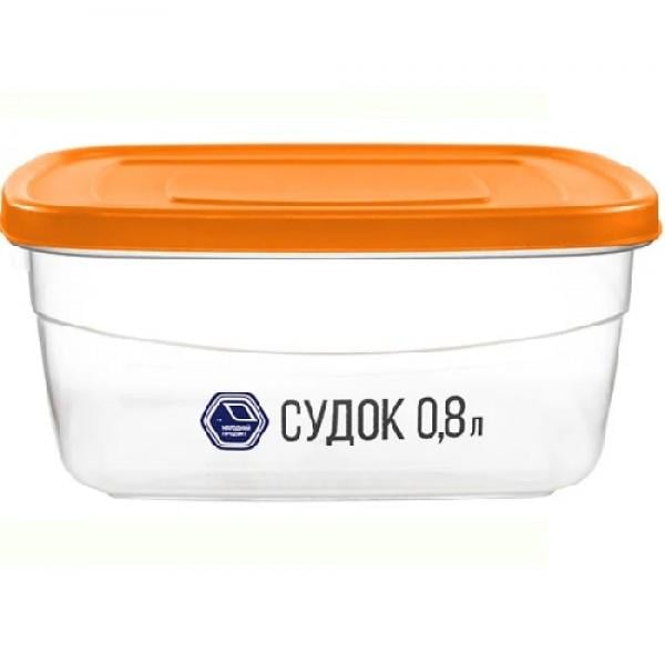 Контейнер пищевой "Судок" 800 мл Оранжевый