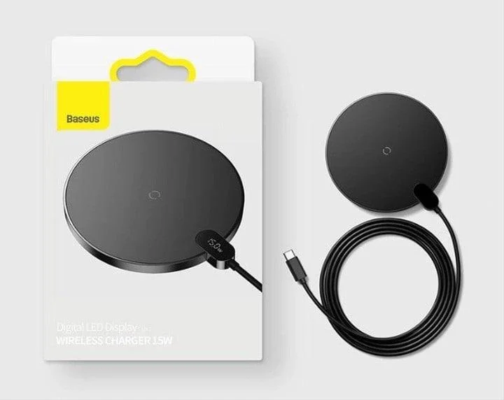 Зарядное устройство беспроводное BASEUS Digital LED Display Gen 2 Wireless Charger 15W Black (CCED000001) - фото 7