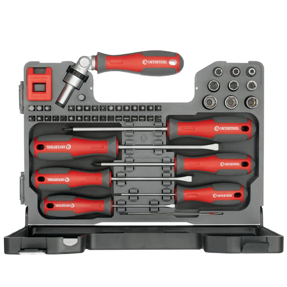Набір викруток Intertool з насадками 51 од. (VT-3352) - фото 3 Набір викруток Intertool з насадками 51 од. (VT-3352) - фото 3