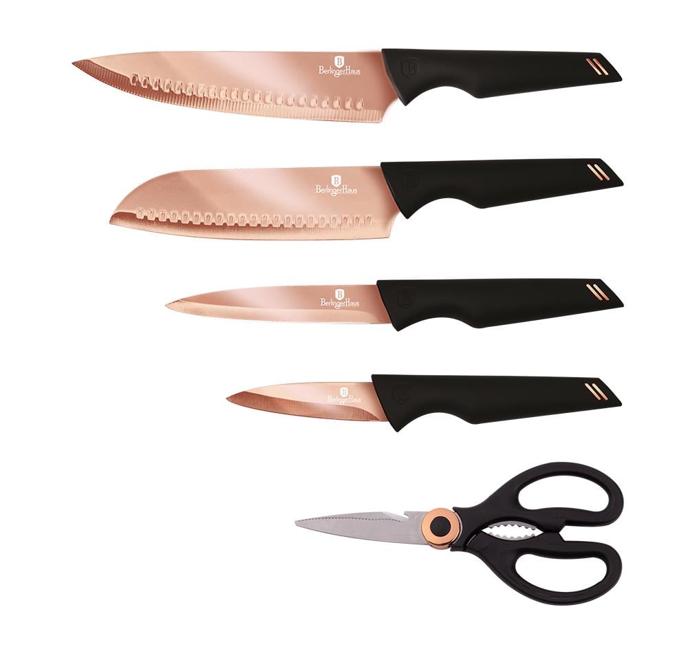 Набор ножей Berlinger Haus Black Rose Collection BH-2652 5 пр. (255428) Набор ножей Berlinger Haus Black Rose Collection BH-2652 5 пр. (255428)