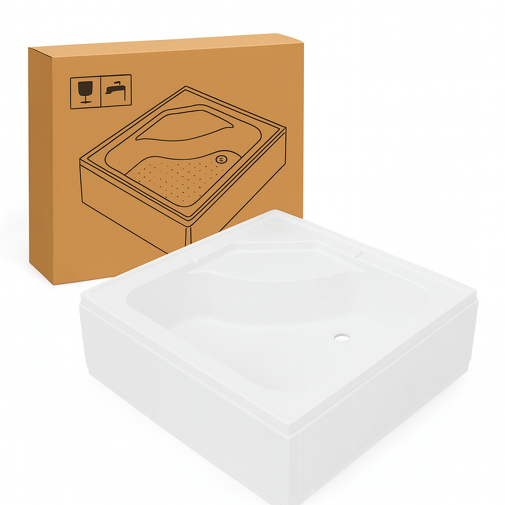 Душевой поддон KO&PO квадратный акриловый 90х90х30 см (C10334)