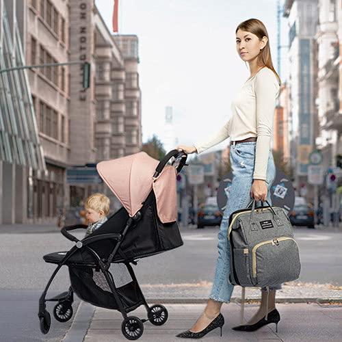 Рюкзак-сумка на коляску з ліжечком LIMHOO водонепроникний Сірий - фото 10 Рюкзак-сумка на коляску з ліжечком LIMHOO водонепроникний Сірий - фото 10