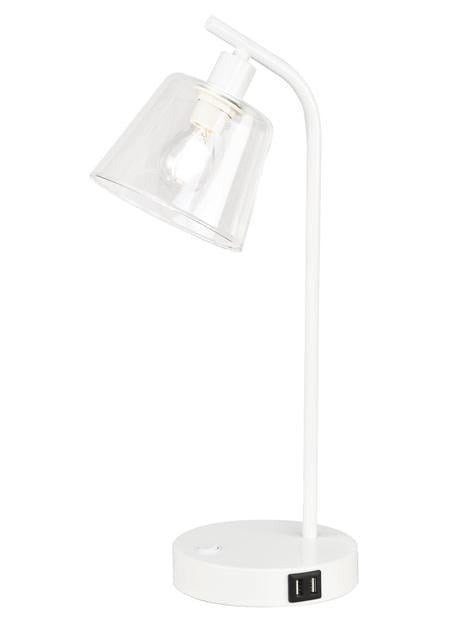 Настільна лампа Valeso з кнопкою вимкнення на корпусі Е14 IP20 LT91089E WT 40W Білий (28685800)