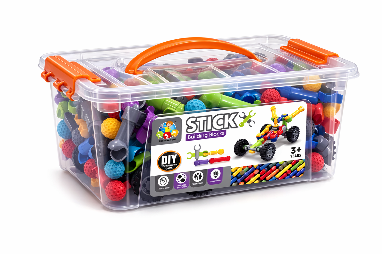 Конструктор SY5521 шарнирный Stick building block в боксе 148 дет. (2851315128)