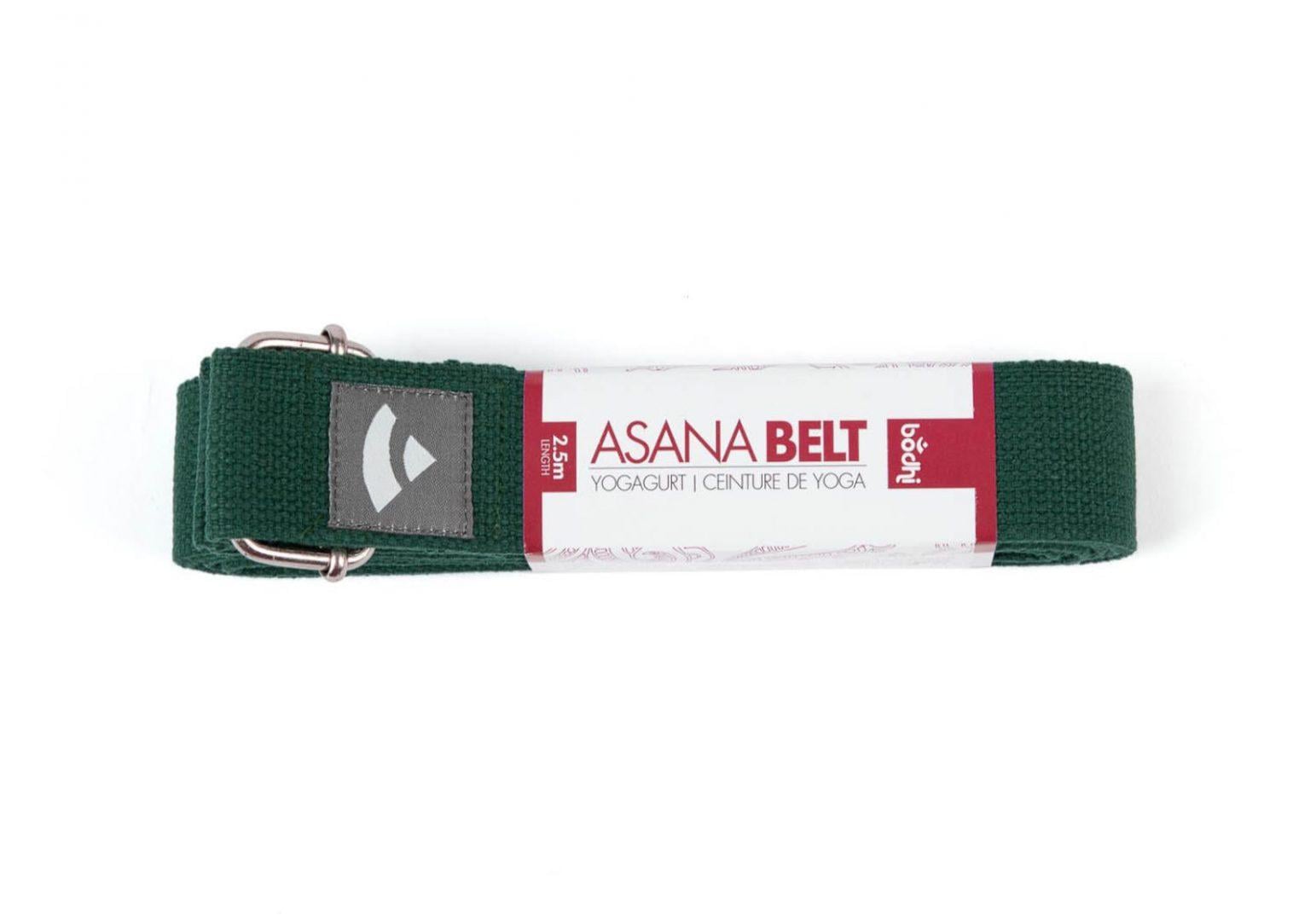 Ремінь для йоги Bodhi Asana Belt 250x3,8 см Темно-зелений (910PG)
