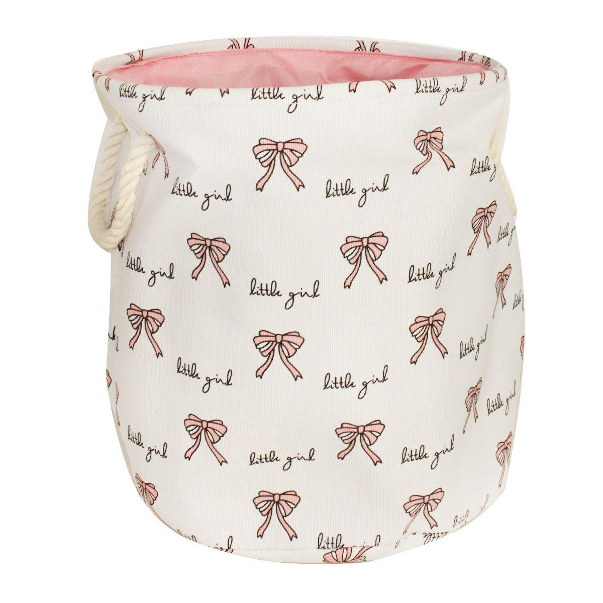 Кошик для іграшок з малюнком бантик (167676)