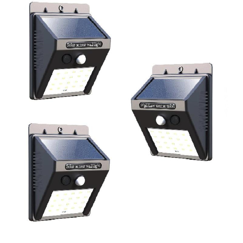 Набор уличных солнечных фонарей 609-30 с датчиком движения 3 шт. (5115) Набор уличных солнечных фонарей 609-30 с датчиком движения 3 шт. (5115)