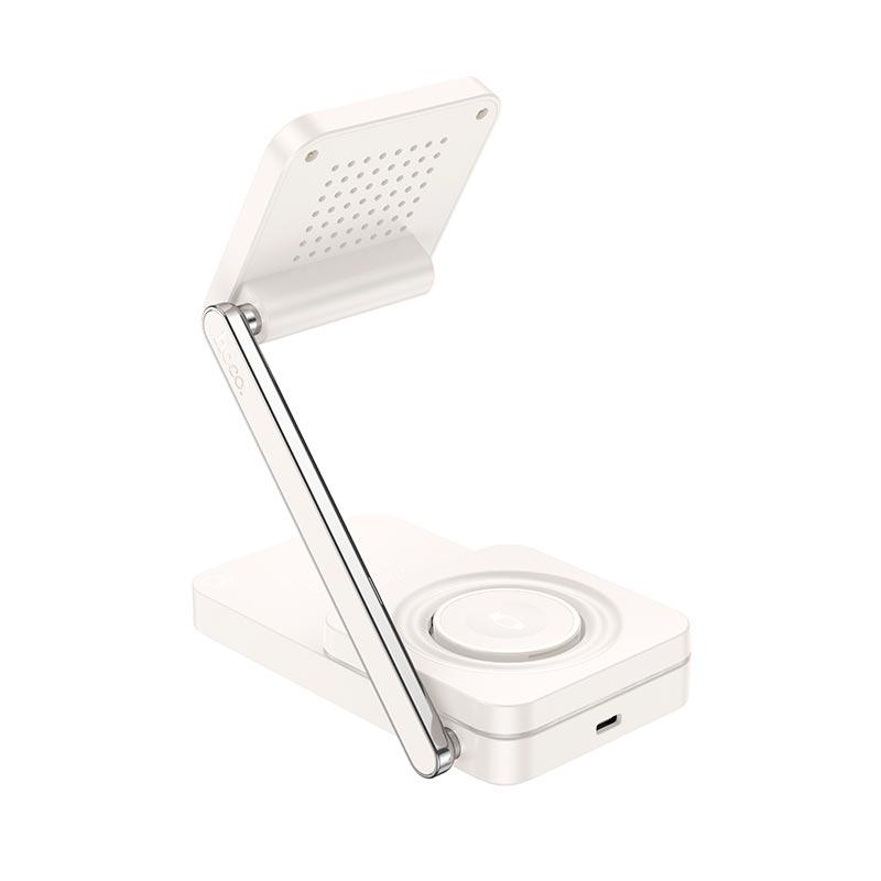 Зарядное устройство Hoco CQ10 3в1 Qi 15W Белый (599334)