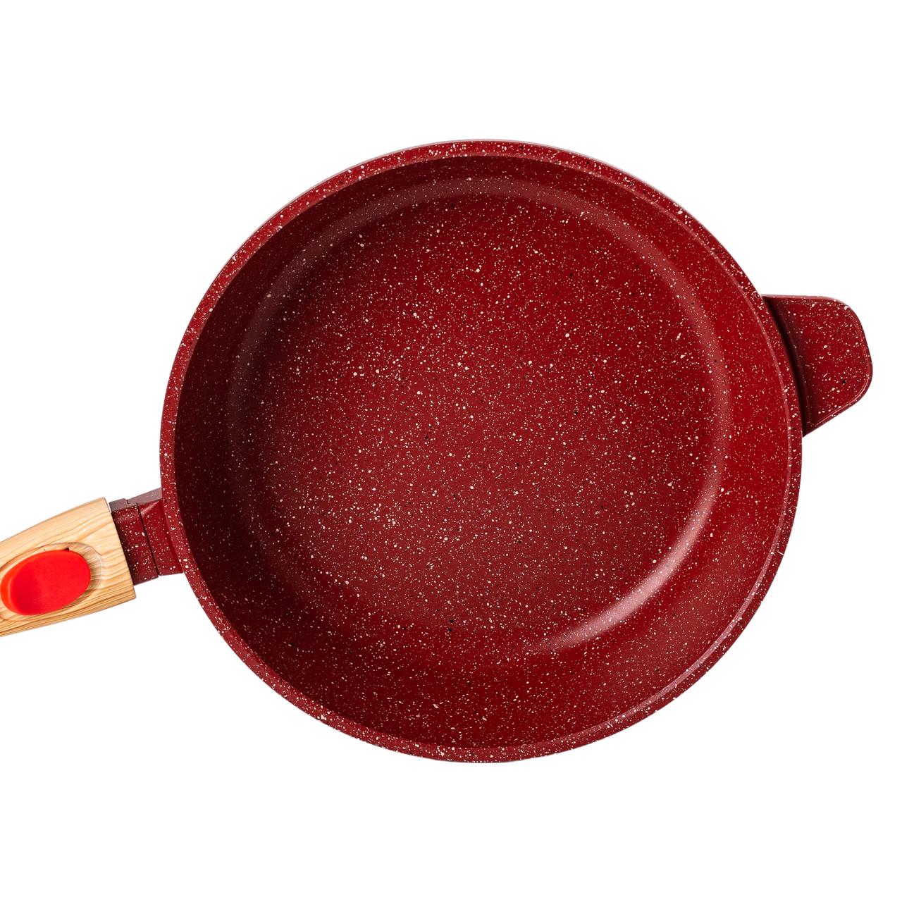 Сковорода алюмінієва глибока MGC зі скляною кришкою 2,4 л Ø 24 см - фото 2 Сковорода алюмінієва глибока MGC зі скляною кришкою 2,4 л Ø 24 см - фото 2