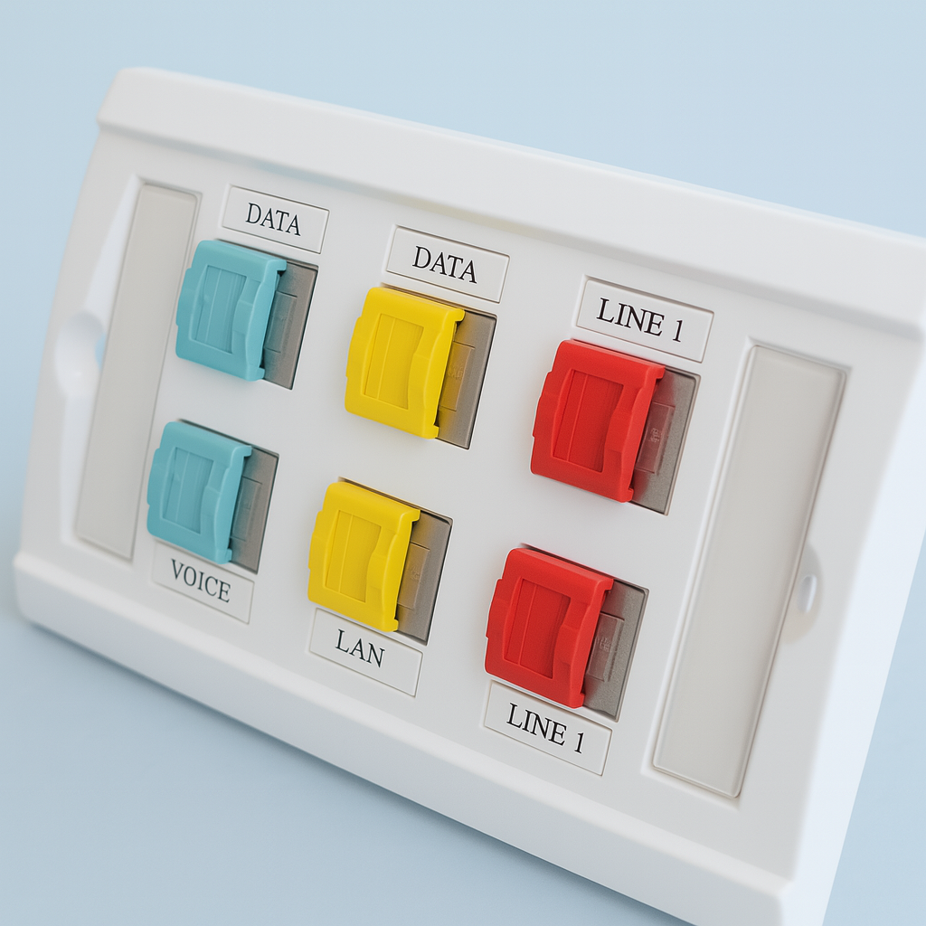 Панель лицевая Fibrain XB-USFPF-A06 в американском стиле 6 портов (571908)