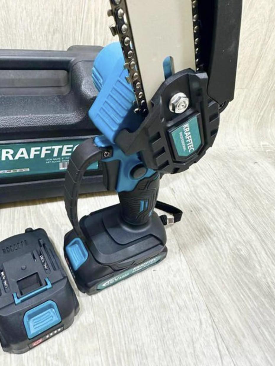 Пила акумуляторна Krafftec 36V 4 Ah 1000 Вт 2 х АКБ (30477274) - фото 3 Пила акумуляторна Krafftec 36V 4 Ah 1000 Вт 2 х АКБ (30477274) - фото 3