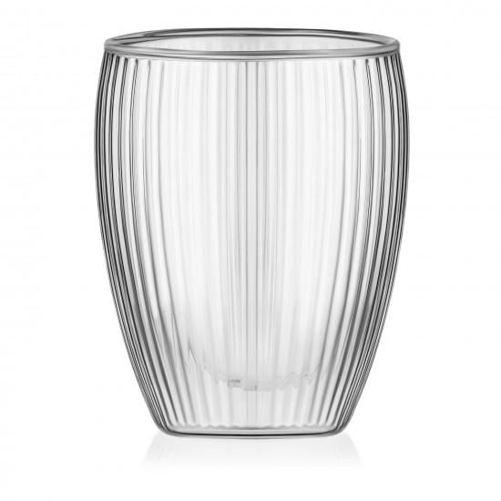 Набор чашек Ardesto с двойными стенками боросиликатное стекло 2х350 мл (AR2635BN) Набор чашек Ardesto с двойными стенками боросиликатное стекло 2х350 мл (AR2635BN)